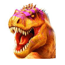 - สัญลักษณ์พิเศษ T-Rex ของเกม Jurassic Kingdom