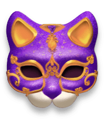 - รูปสัญลักษณ์ หน้ากากแมว เกม Mask Carnival