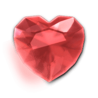 - สัญลักษณ์พิเศษ อัญมณีสีแดงรูปหัวใจ เกม Gem Saviour