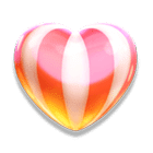 - รูปสัญลักษณ์ Candy Heart ของเกม Candy Burst