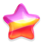 - สัญลักษณ์พิเศษ Candy Star ของเกม Candy Burst