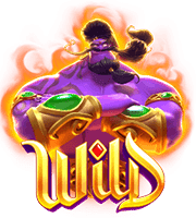 - รูปสัญลักษณ์ WILD ของเกม Genie is 3 Wishes