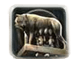 - รูปสัญลักษณ์ หมาป่า ของเกม Roma Legacy