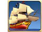 - รูปสัญลักษณ์ เรือใบ ของเกม Captain is Treasure Pro