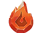 - รูปสัญลักษณ์ หยกไฟ ของเกม Dragon Treasure