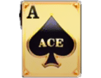 - สัญลักษณ์ ไพ่ Ace โพดำ เกม Super Ace